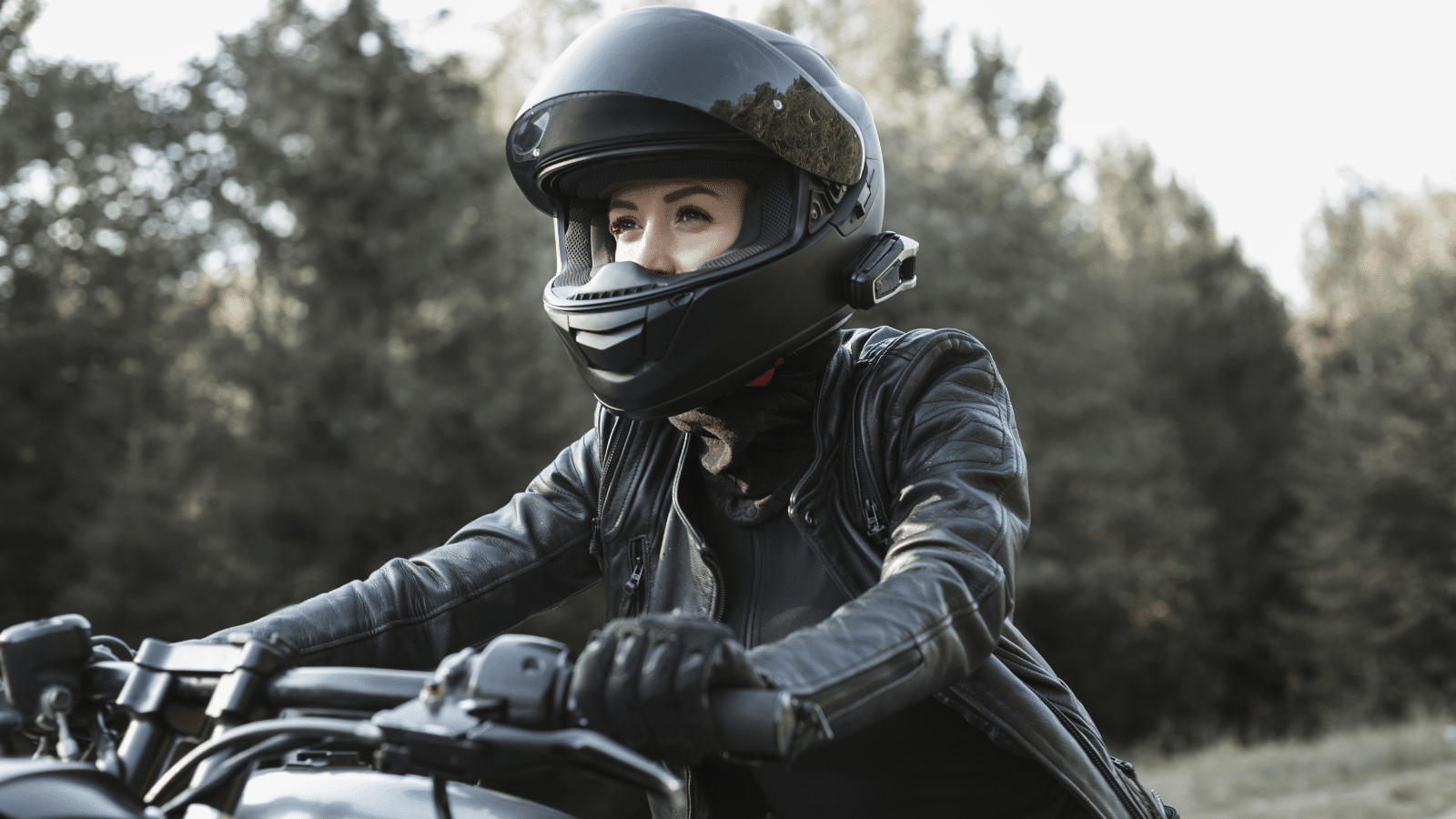 Woman on a Motorcycle