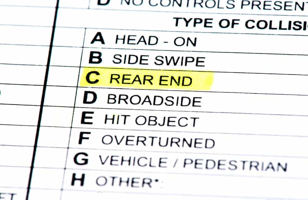 accident report in PI claim