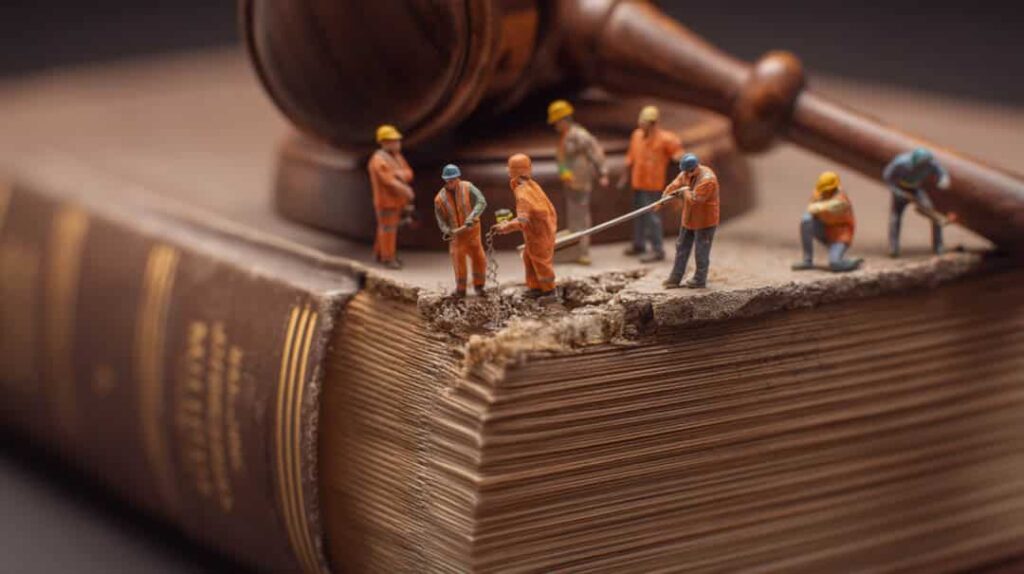 a group of miniature people on a book