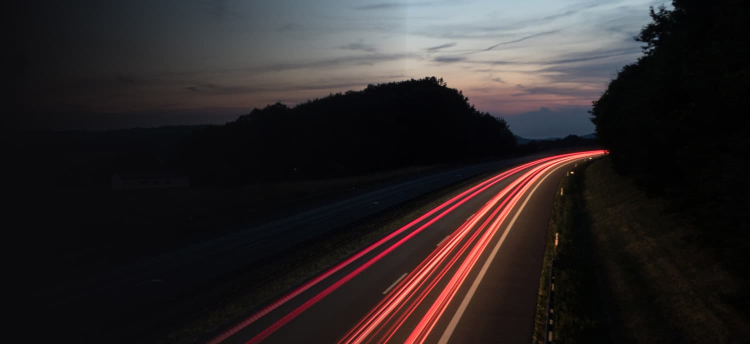 cars on the open road