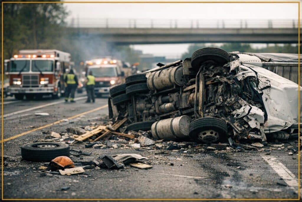 a rollover truck accident
