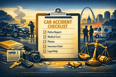 Checklist for car accident procedures